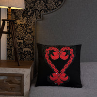 Sankofa Heart throw Pillow